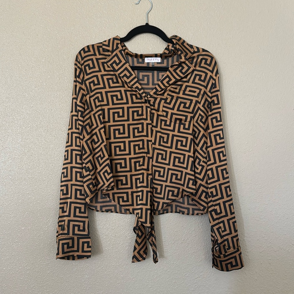 Woman’s Long Sleeve Blouse button up.